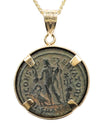 14k Gold Genuine Ancient Roman Coin Necklace (Licinius; 308-324 A.D.)