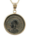 14k Gold Genuine Ancient Roman Coin Necklace (Licinius; 308-324 A.D.)