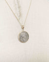 14k Gold Genuine Ancient Roman Coin Necklace (Salus; 49 B.C.)