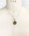 14k Gold Genuine Ancient Roman Coin Necklace (Rome/Constantinople Commemorative; 330-335 A.D.)
