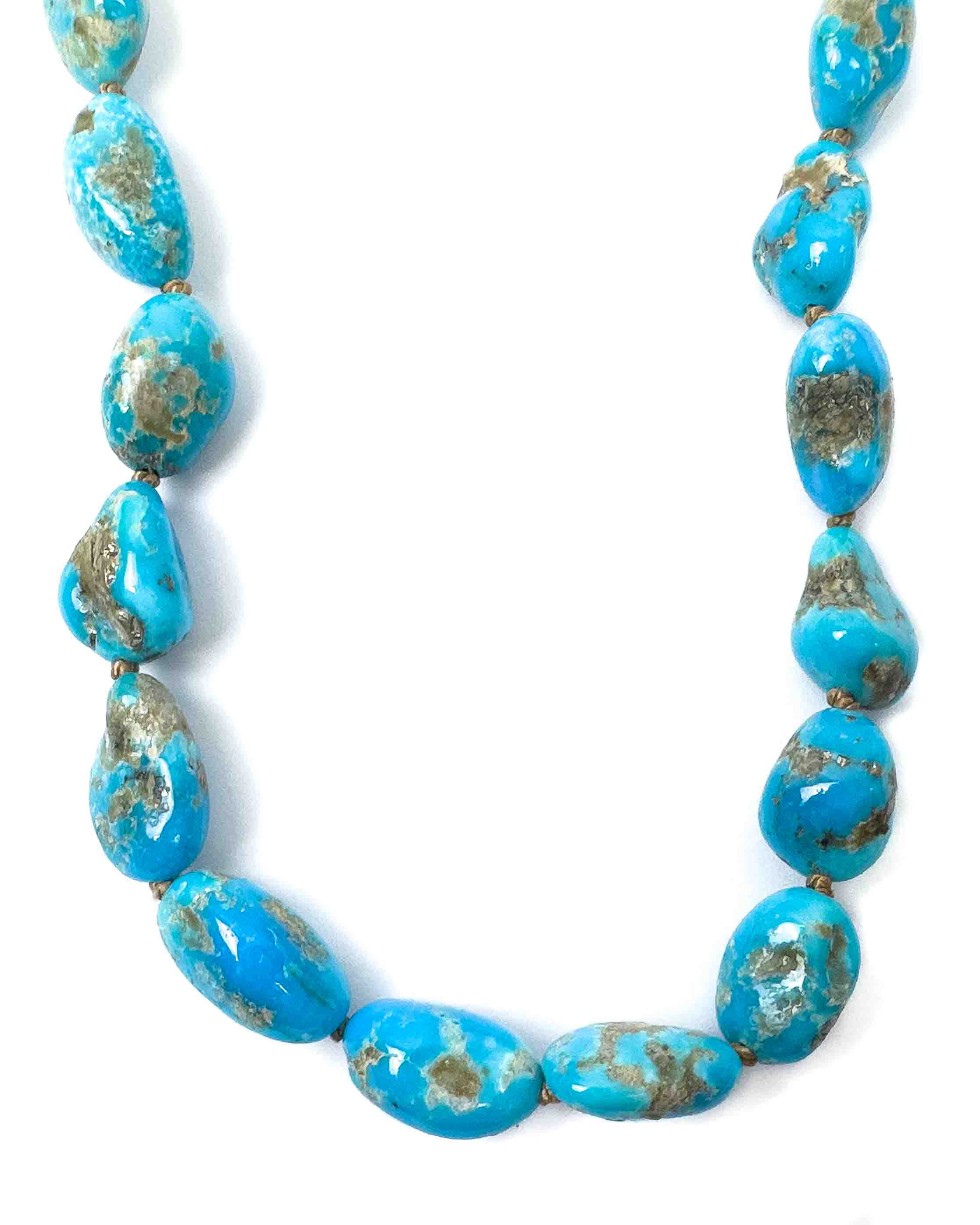 Colina Yazzie Turquoise Nugget Necklace Colina Yazzie ⁄ Nugget