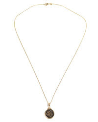 14k Gold Genuine Ancient Biblical/Judaean Coin Necklace (Widow's Mite; 103-76 B.C.)