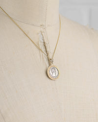 14k Gold Genuine Ancient Roman Coin Necklace (Hadrian; 117-138 A.D.)