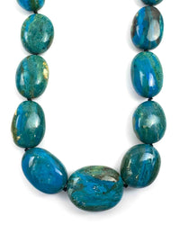 Natural Peruvian Opal Hand-Knotted Statement Necklace