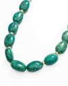 Natural Chrysocolla Nugget 14k Gold Filled Gemstone Strand Necklace