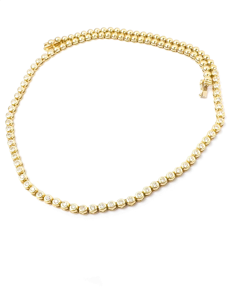 18k Gold Diamond Tennis Necklace