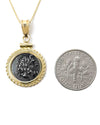 14k Gold Genuine Ancient Greek Coin Necklace (Zeus; 125-89 B.C.)