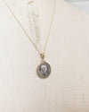 14k Gold Genuine Ancient Roman Coin Necklace (Trajan; 107-108 A.D.)