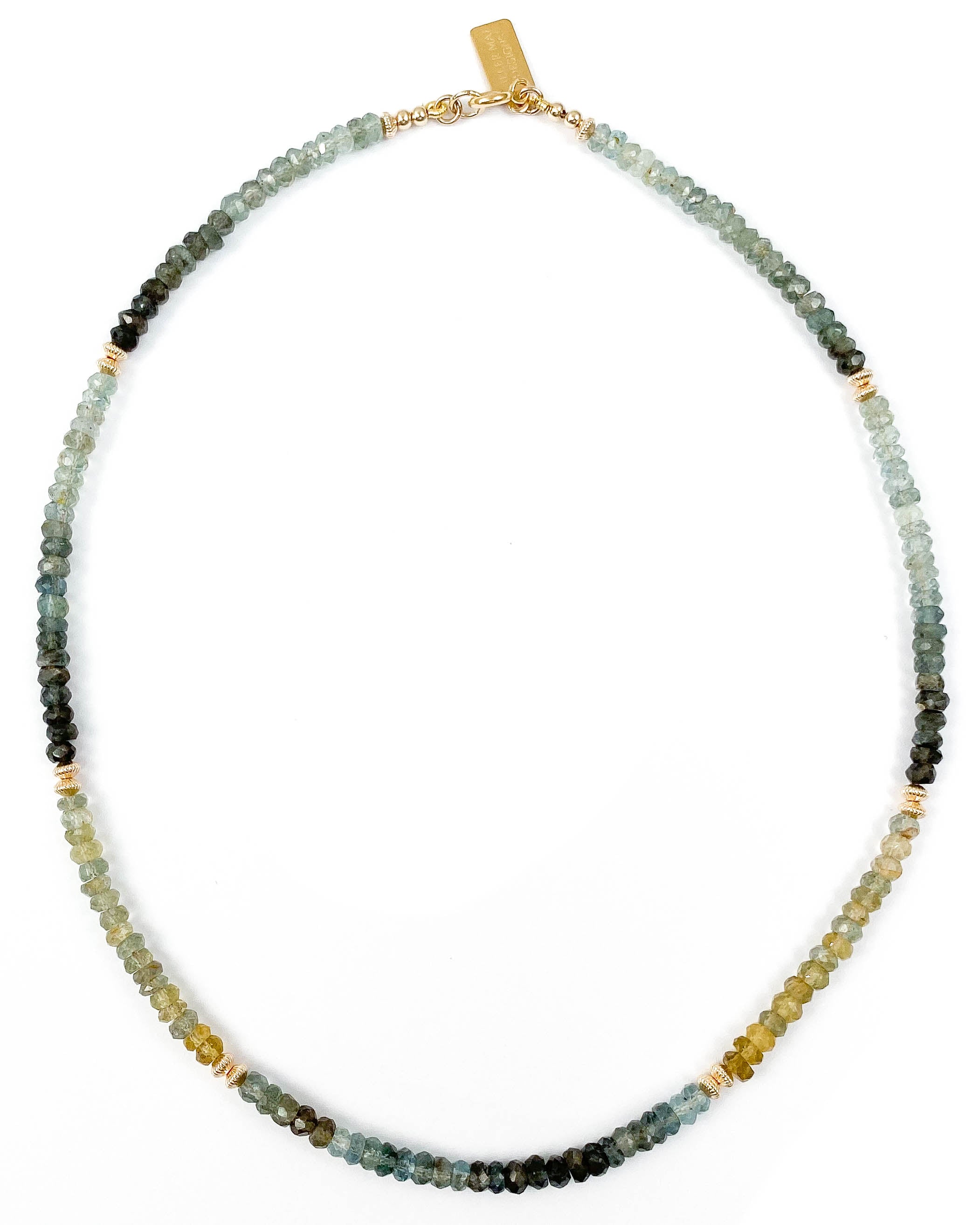 Blue and Yellow Sapphire Necklace