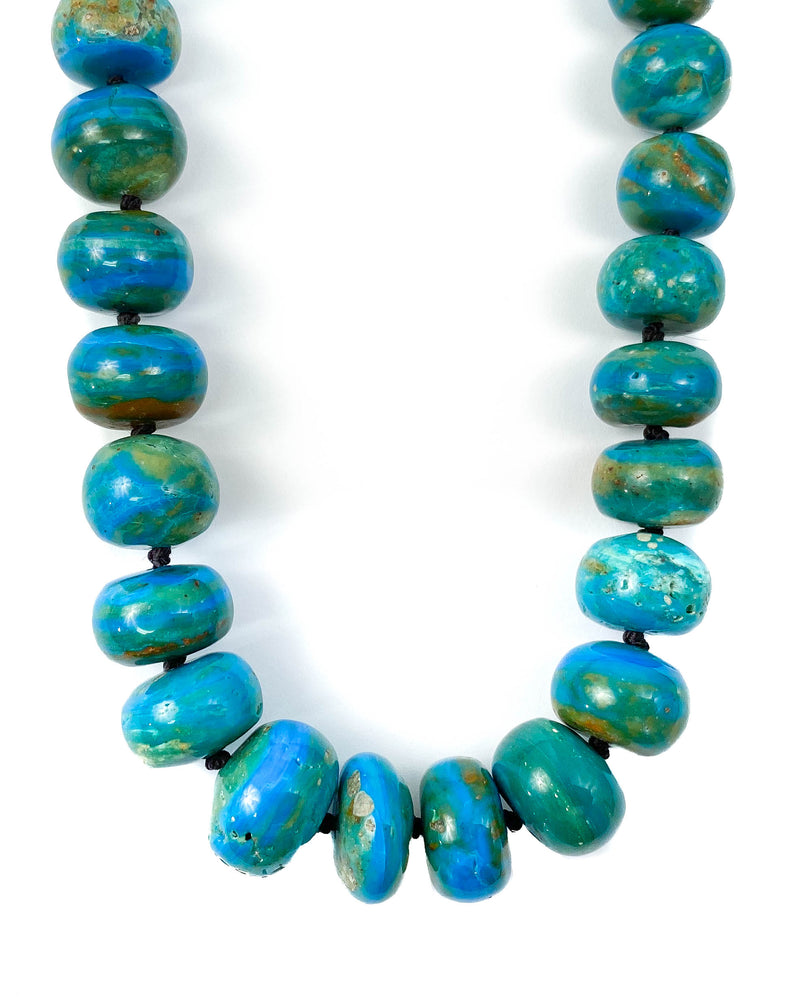 Blue Peruvian Opal Statement Necklace