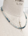 14k Gold Gradient Aquamarine Necklace