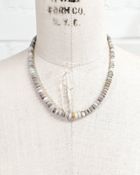 Pavé Diamond & Australian Boulder Opal Necklace