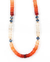 Gradient Mexican Fire Opal & Blue Kyanite Strand Necklace