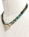 Long Natural Turquoise Strand Necklace