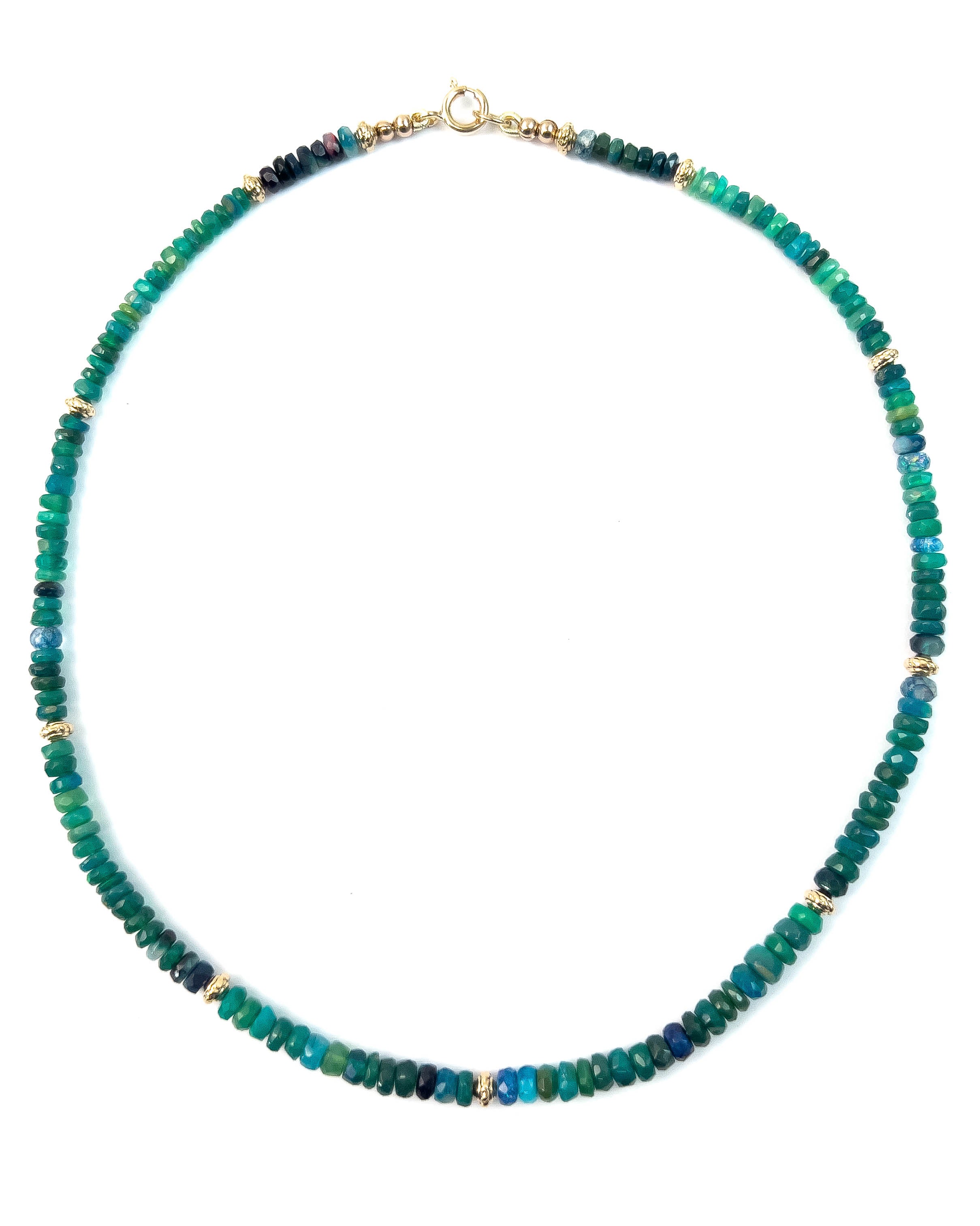Natural Ethiopian Opal Necklace 14K Solid Gold 1.78ct Pendant Necklace –  gemcitygems.com