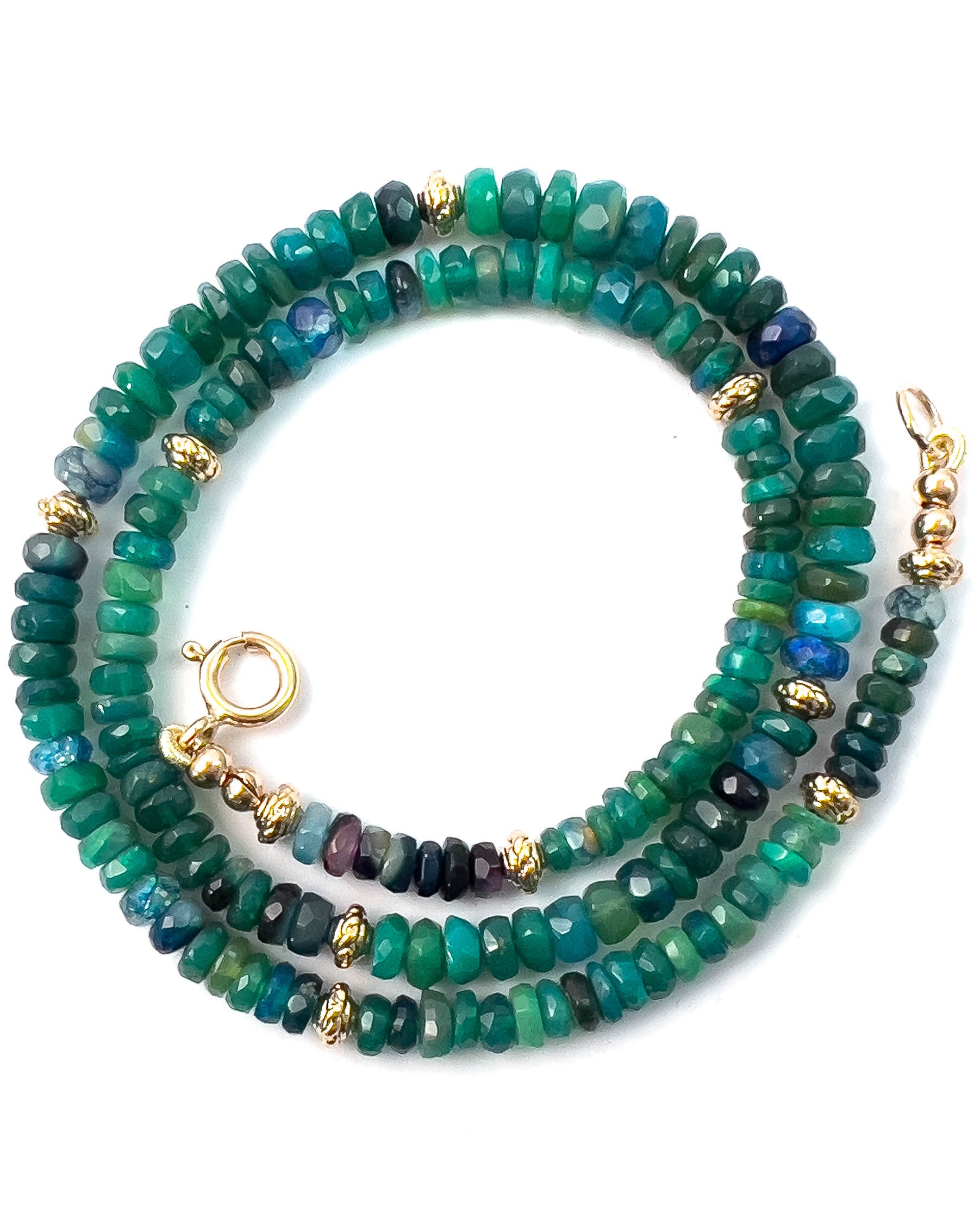 Gem of Africa Ethiopian Opal Necklace & Earrings Set