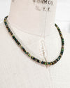 Black Ethiopian Opal Rondelle Strand Necklace